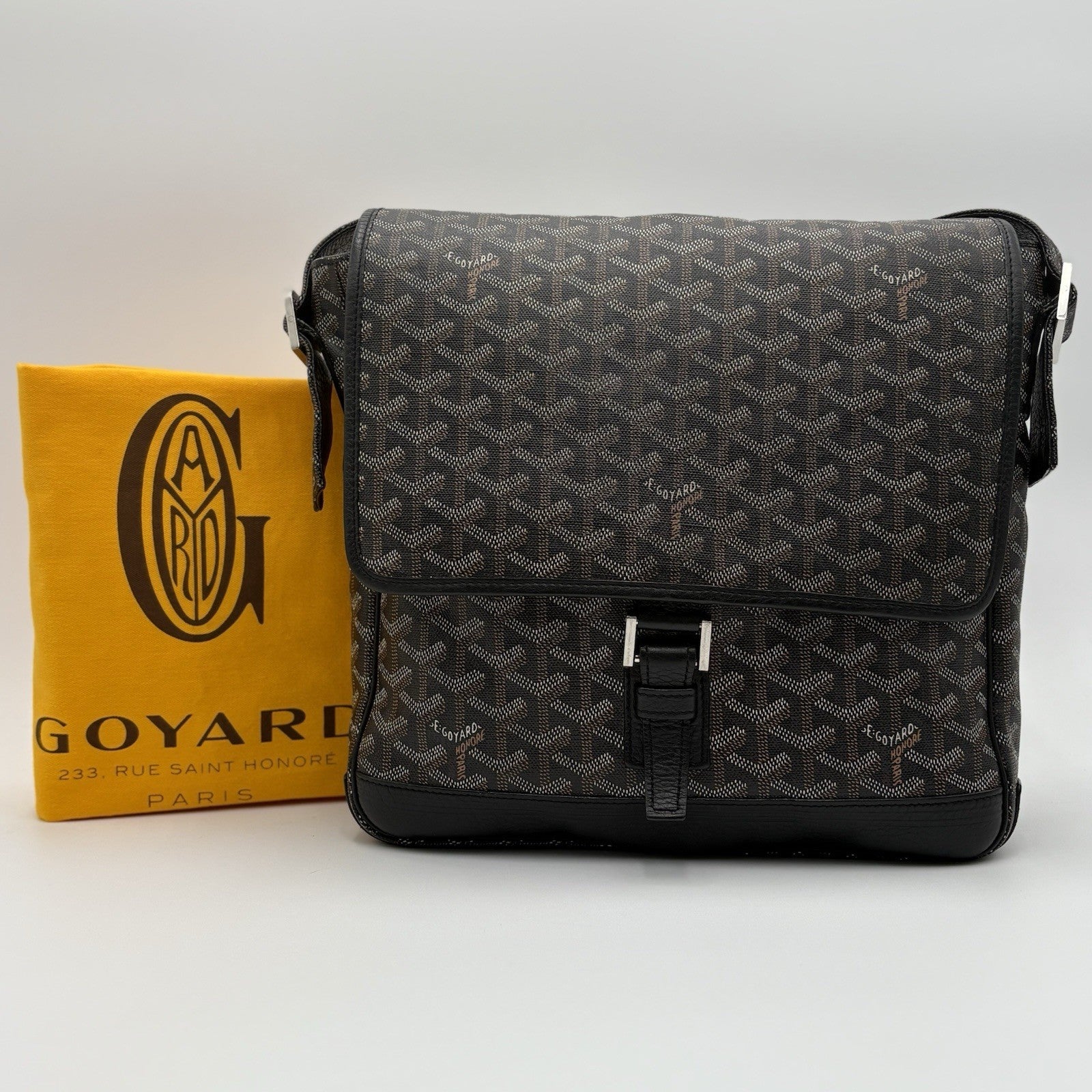 Goyard Messenger Grand Bleu Bag ' Black Brown ' | GREAT CONDITION!