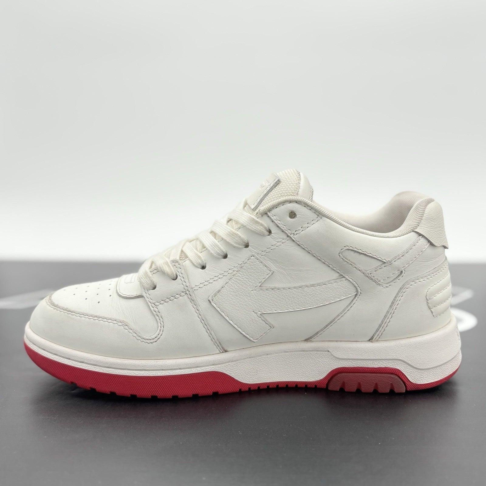 Size 40 (7 US) Off-White Out of Office “For Walking” ' White Red ' | GREAT COND!