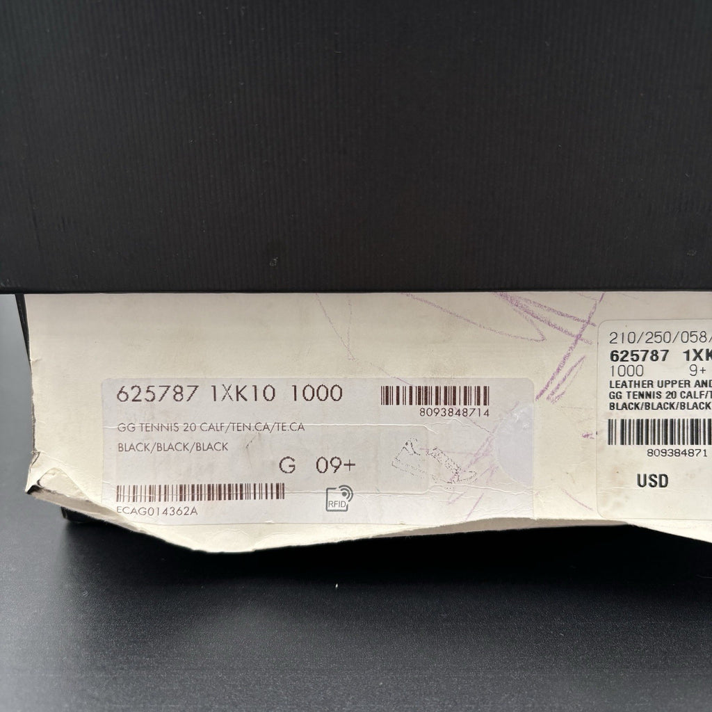 Size 9.5 G (10 US) - Gucci Ace GG ' Black '