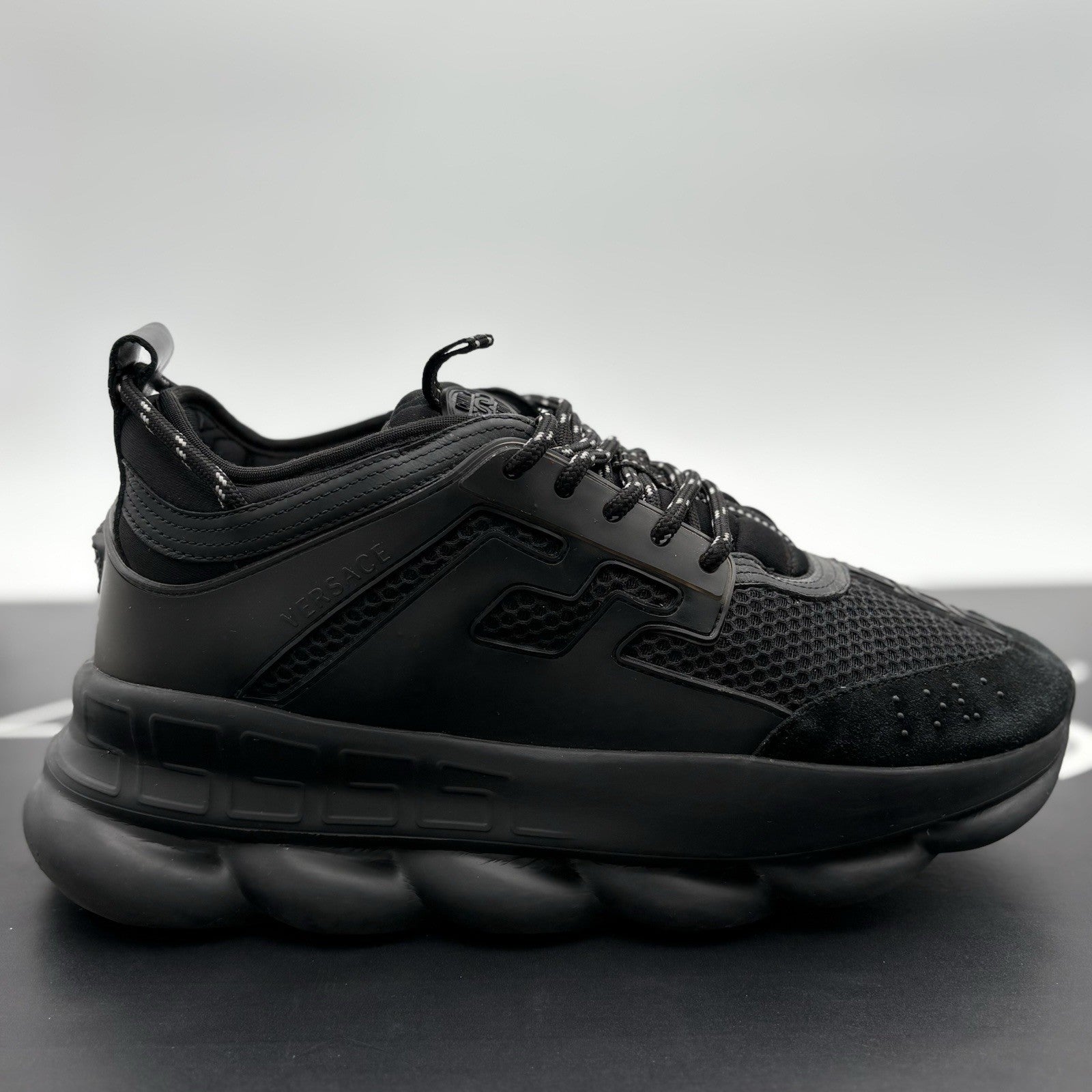 Size 44 (11 US) - Versace Chain Reaction Sneaker ' Black ' | GREAT CONDITION!