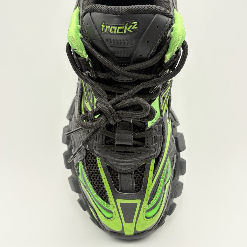 Size 41 (8 US) - Balenciaga Track 2 Trainer ' Black Green ' | GOOD CONDITION!