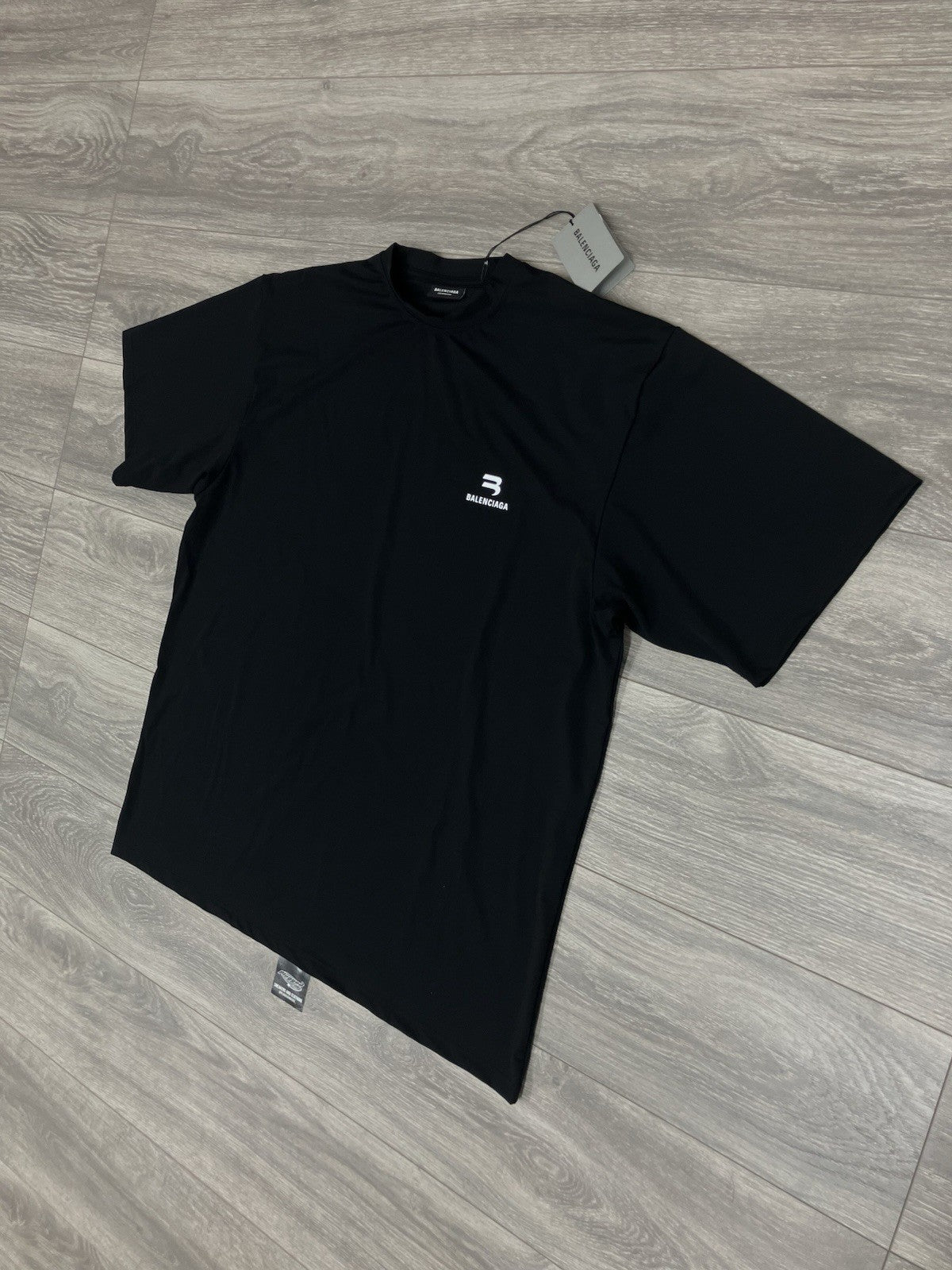 Size Large - Balenciaga Logo Swim Shirt ' Black ' | BRAND NEW!