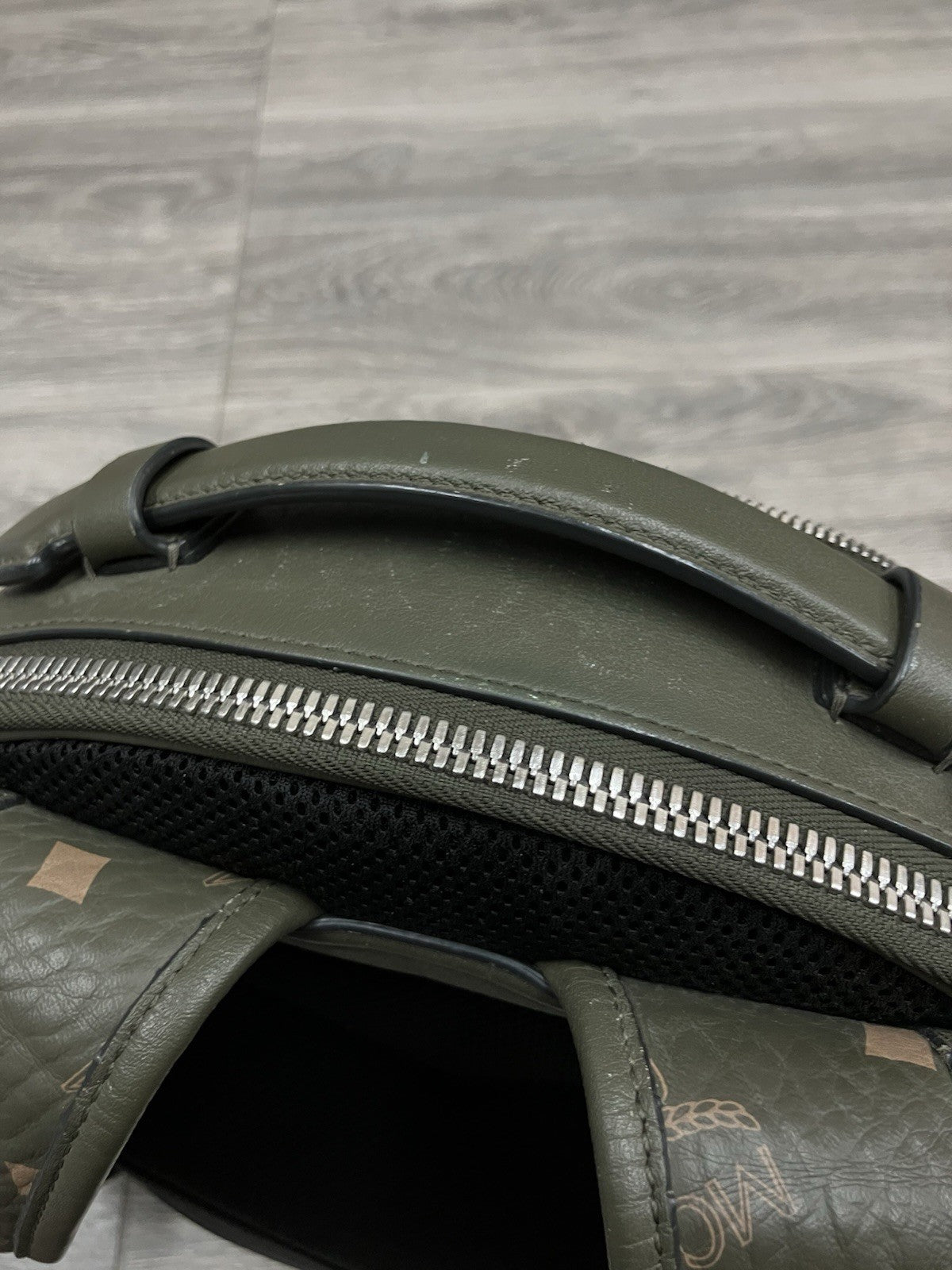 MCM Visetos Backpack ' Khaki / Sea Turtle ' | GOOD CONDITION!
