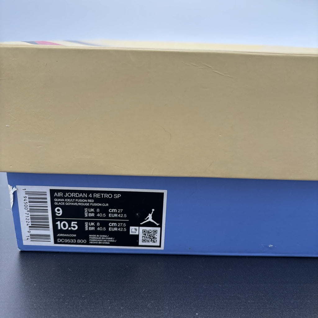 Size 9 - Jordan 4 Retro x Union LA Mid Guava Ice | GREAT CONDITION!