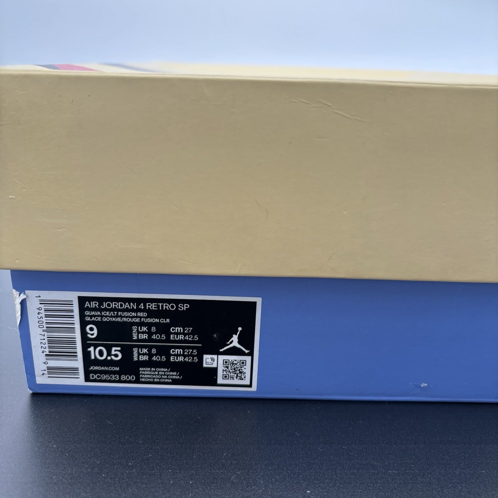 Size 9 - Jordan 4 Retro x Union LA Mid Guava Ice | GREAT CONDITION!