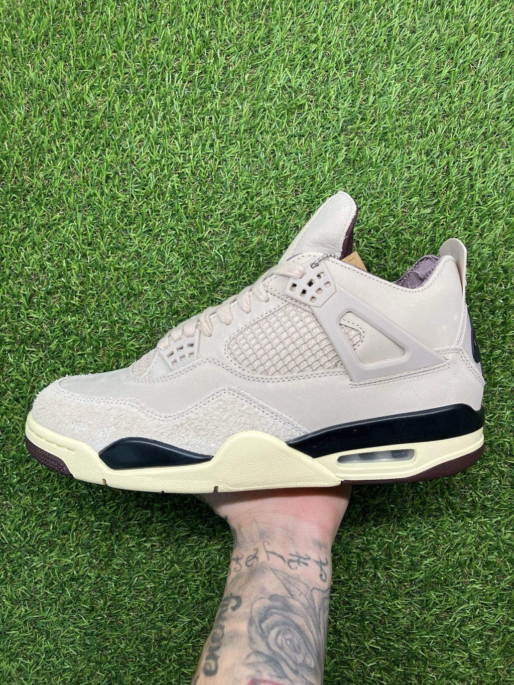 Size 9.5 - Nike Air Jordan 4 Retro x A Ma Maniere ' Fossil Stone ' | BRAND NEW!