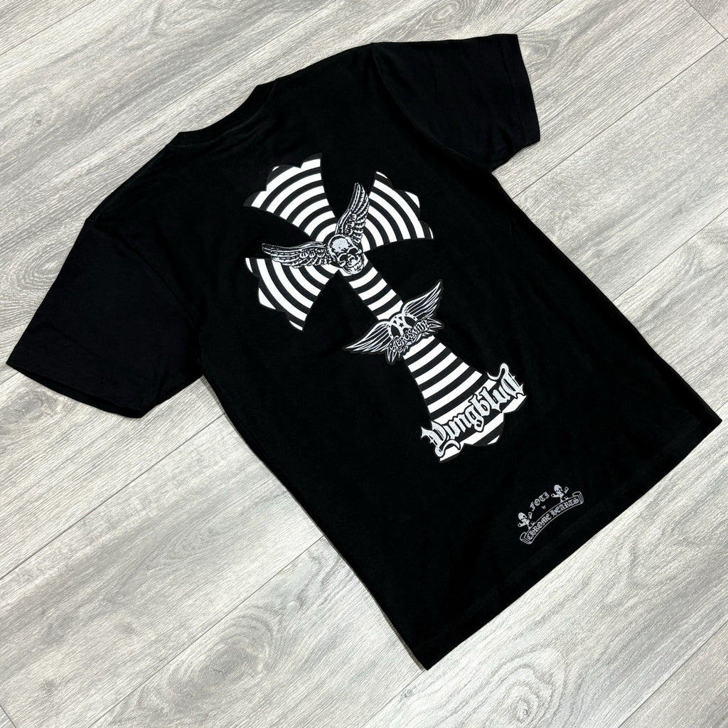 Size S - Chrome Hearts x Foti x Yung Blud x Aerosmith T-Shirt ' Black ' | NEW!