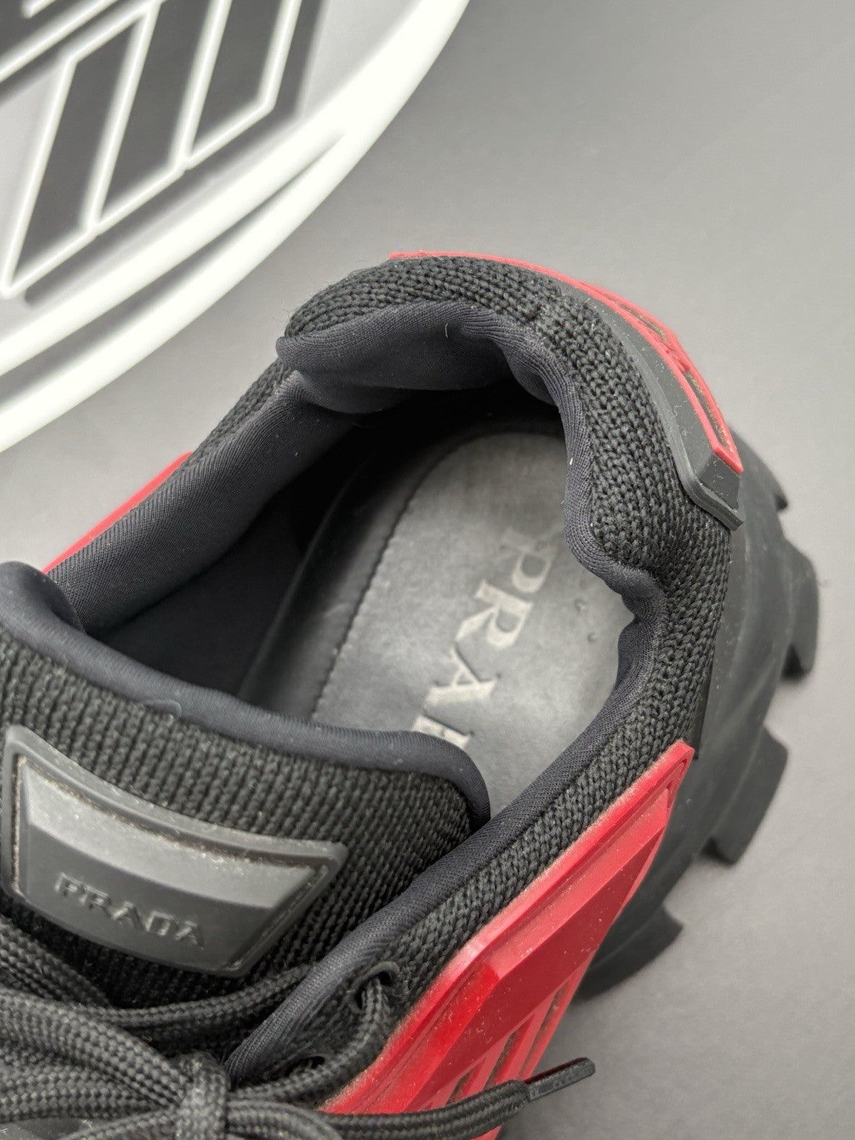 Size 9 UK (10 US) - Prada Cloudbust Thunder ' Red Black ' | GREAT CONDITION!