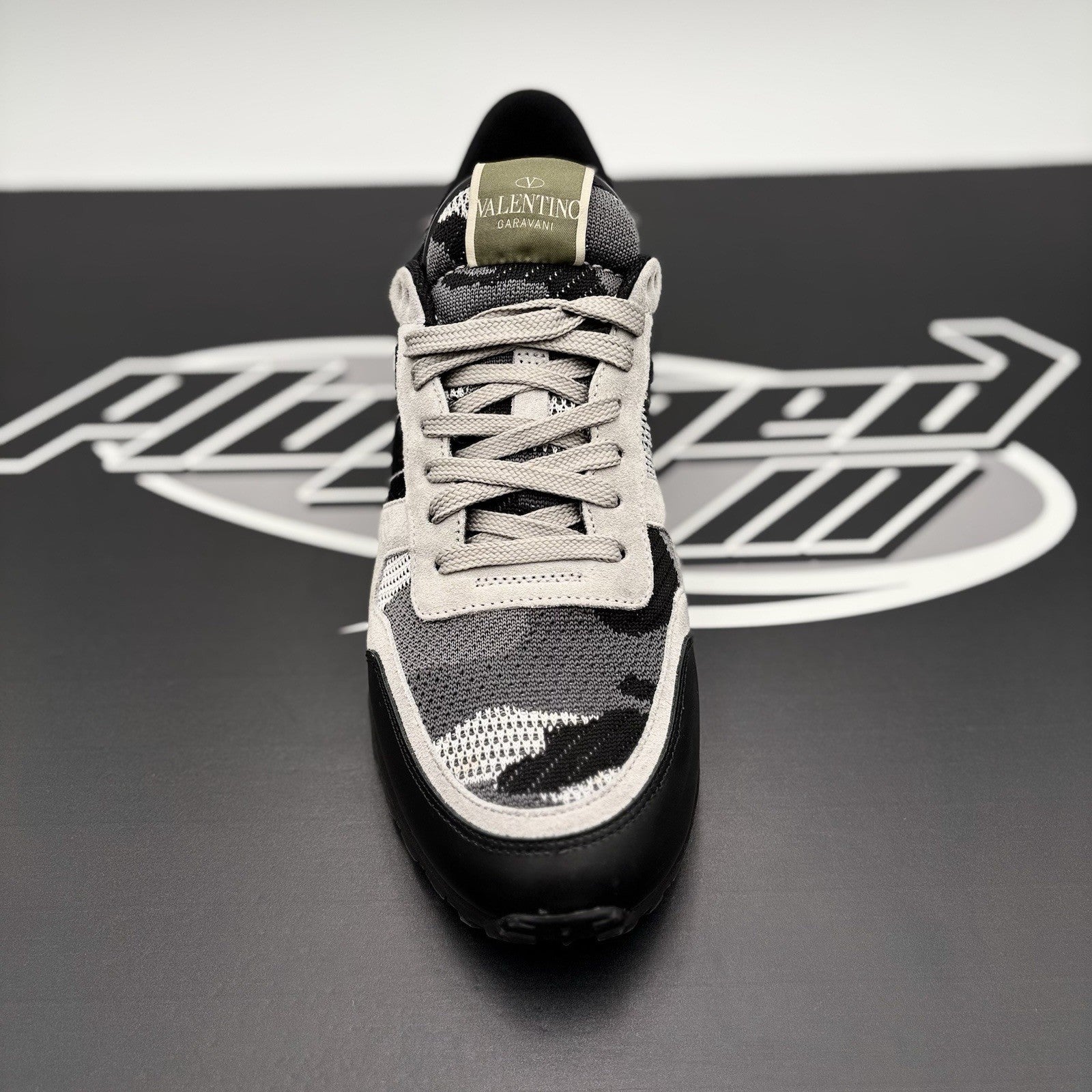Size 41 (8 US) - Valentino Camouflage Rock runner  ' Black/Stone ' | WORN 1-3X