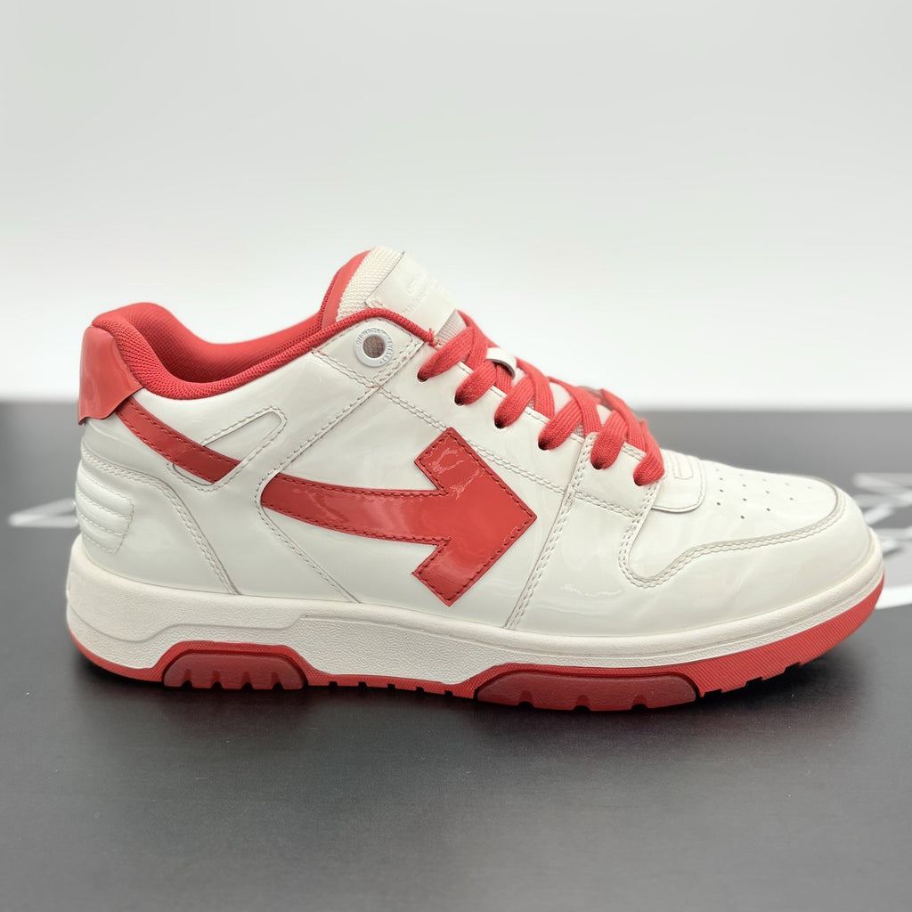 Size 42 (9 US) Off White Out of Office Patent Leather ' White Red ' | GREAT COND