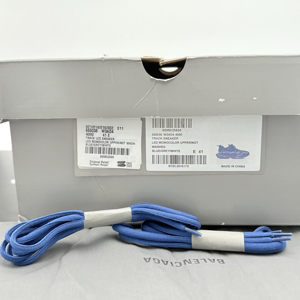 Size 41 (8 US) - Balenciaga Track LED Sneaker ' Navy ' | BRAND NEW!