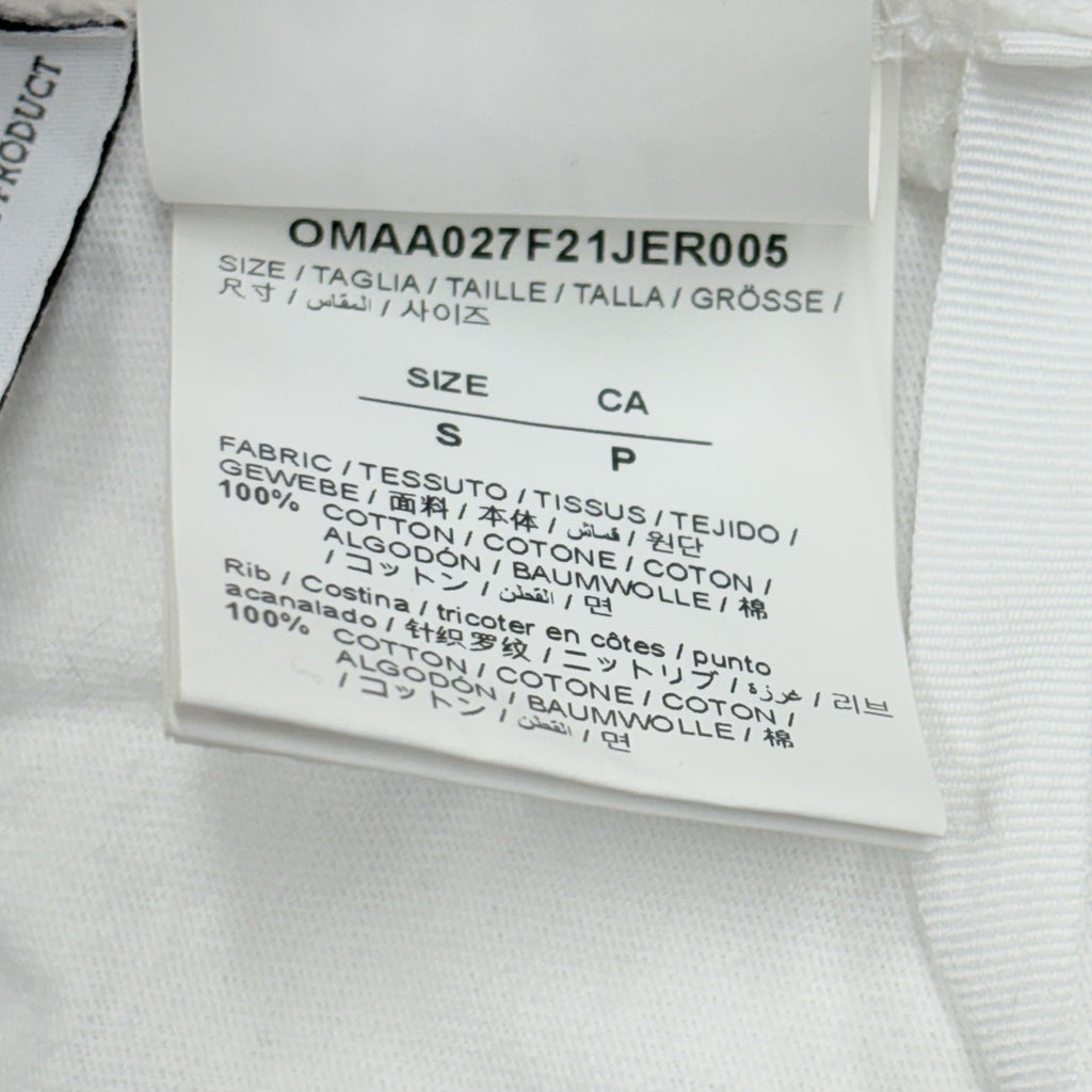 Size Small - Off White Faded Arrow Shirt Sleeve T-Shirt ' White Black '