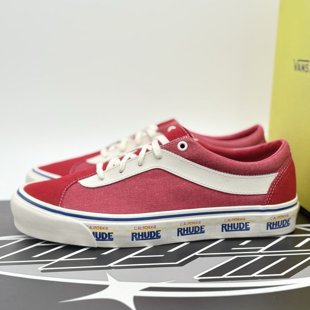 Size 11 - Rhude x Vans Bold Ni ' California Plate - Red ' | BRAND NEW!