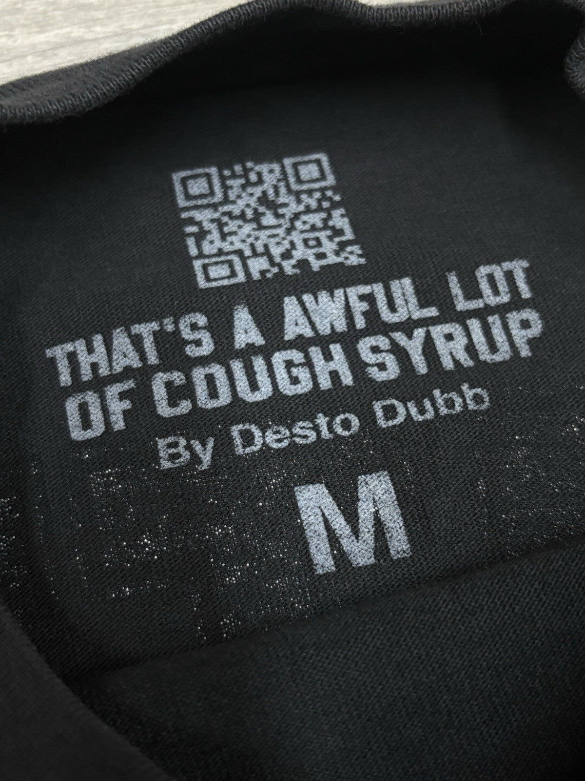Size M - That’s A Awful Lot Of Cough Syrup X Persona T-Shirt ' Black ' | NEW!
