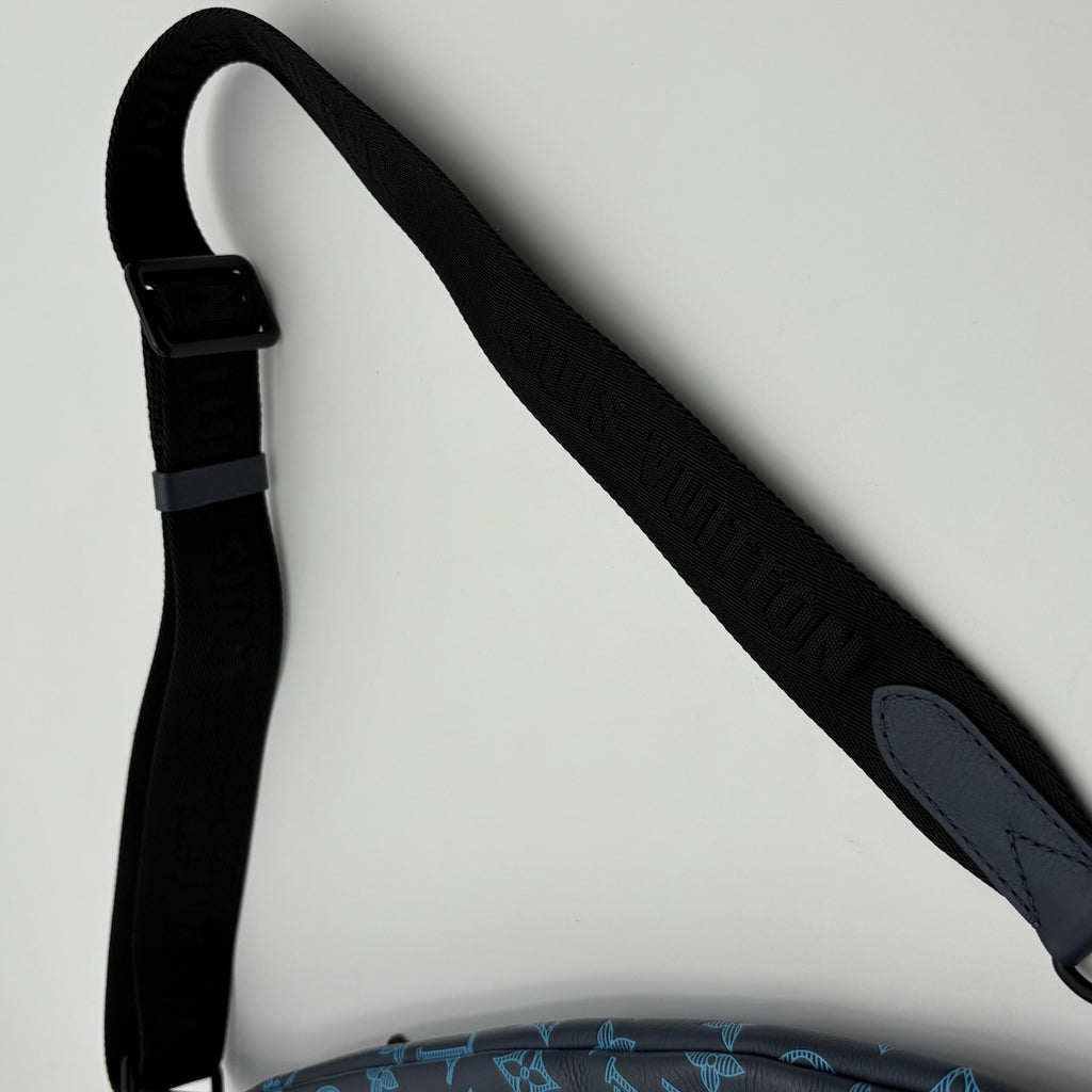 Louis Vuitton Monogram Shadow Sling Bag ' Navy River Blue ' | EXCELLENT COND!