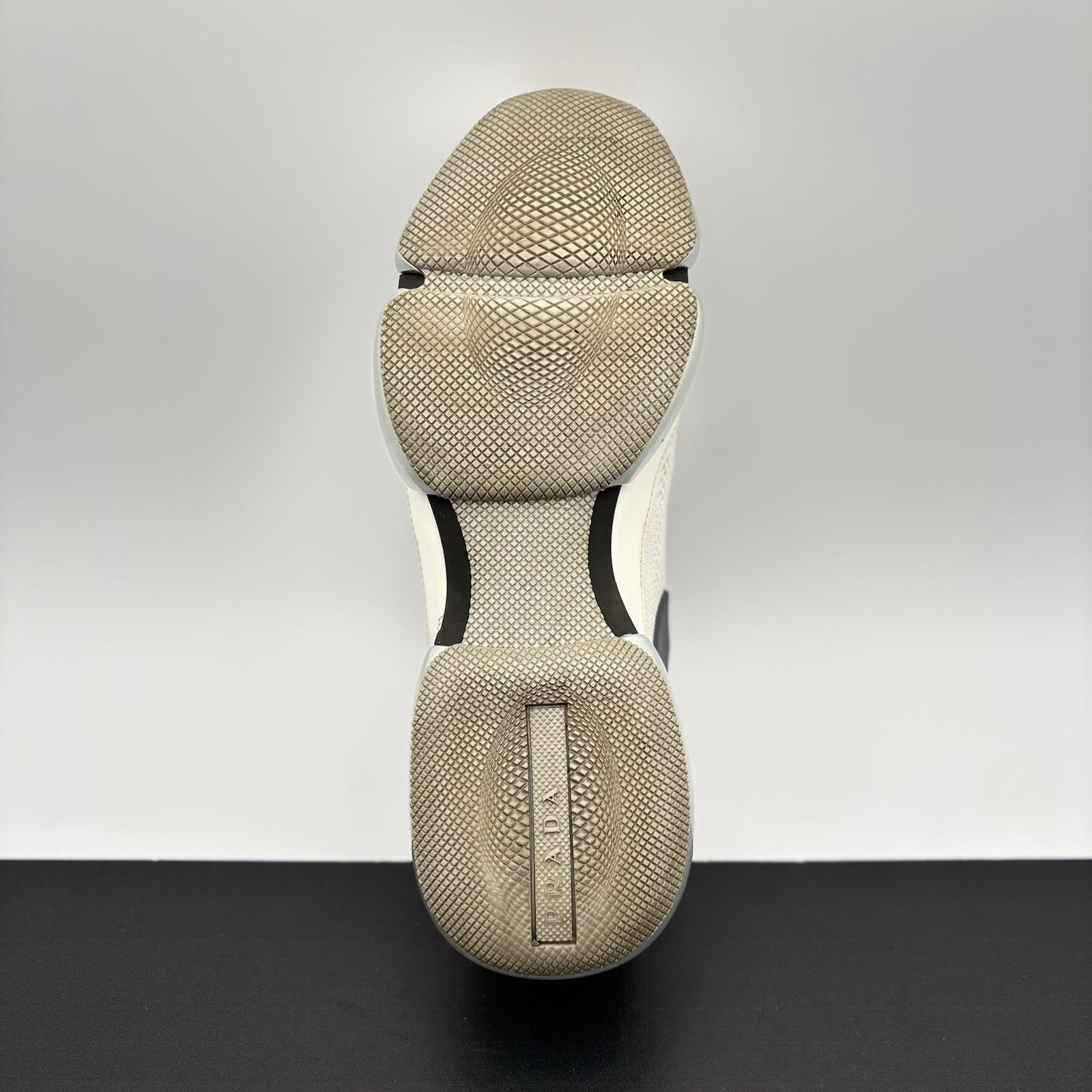Size 6.5 UK (7.5 US) Prada Cloudbust Mesh ' White, Grey ' | GOOD CONDITION!
