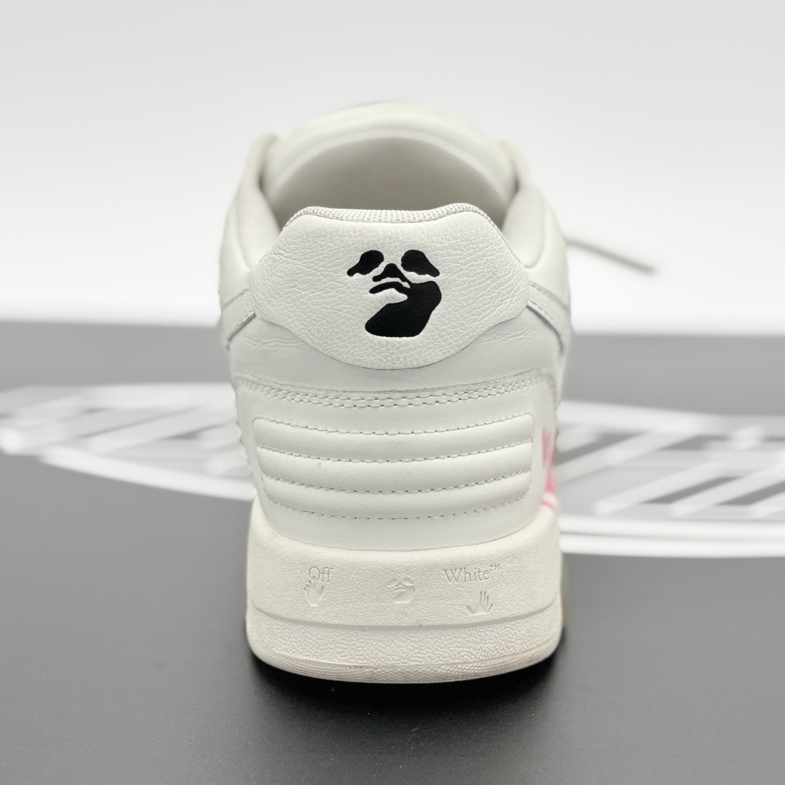 Size 42 (9 US) Off-White Out of Office “For Walking” ' White Fuchsia ' | GOOD!