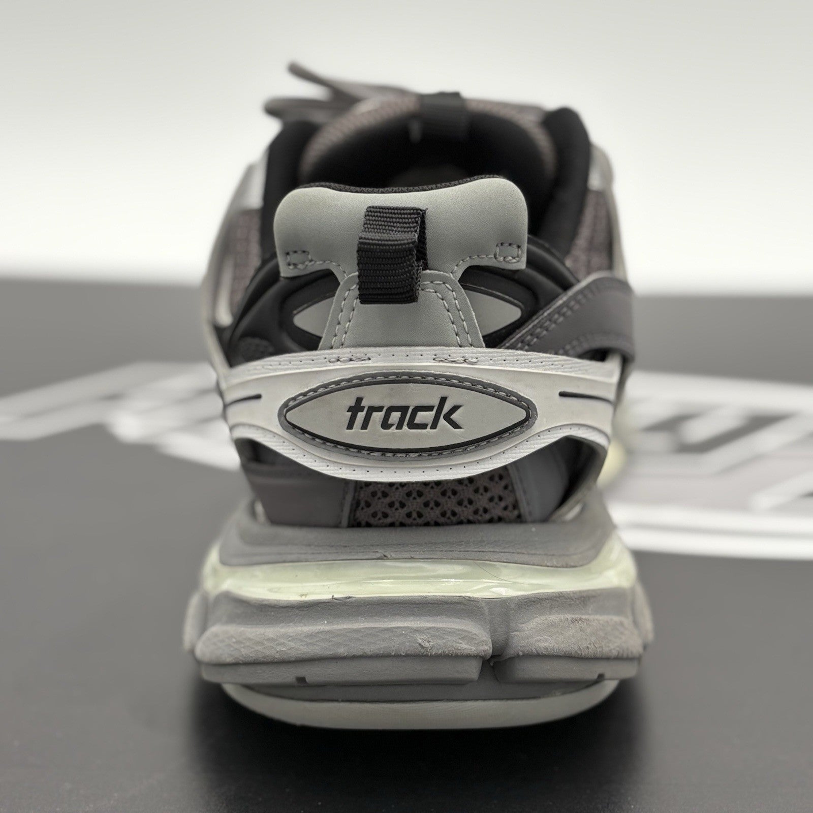 Size 40 (7 US) - Balenciaga Track LED Sneaker ' Silver, Grey ' | GREAT COND!