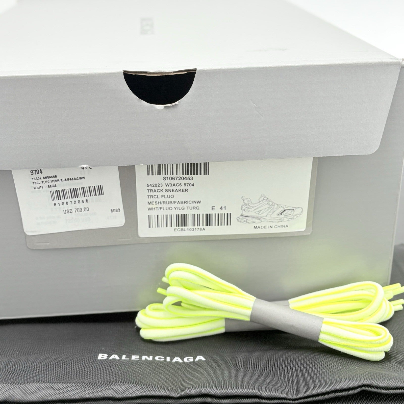 Size 41 (8 US) - Balenciaga Track ' White Yellow Blue ' | BRAND NEW!