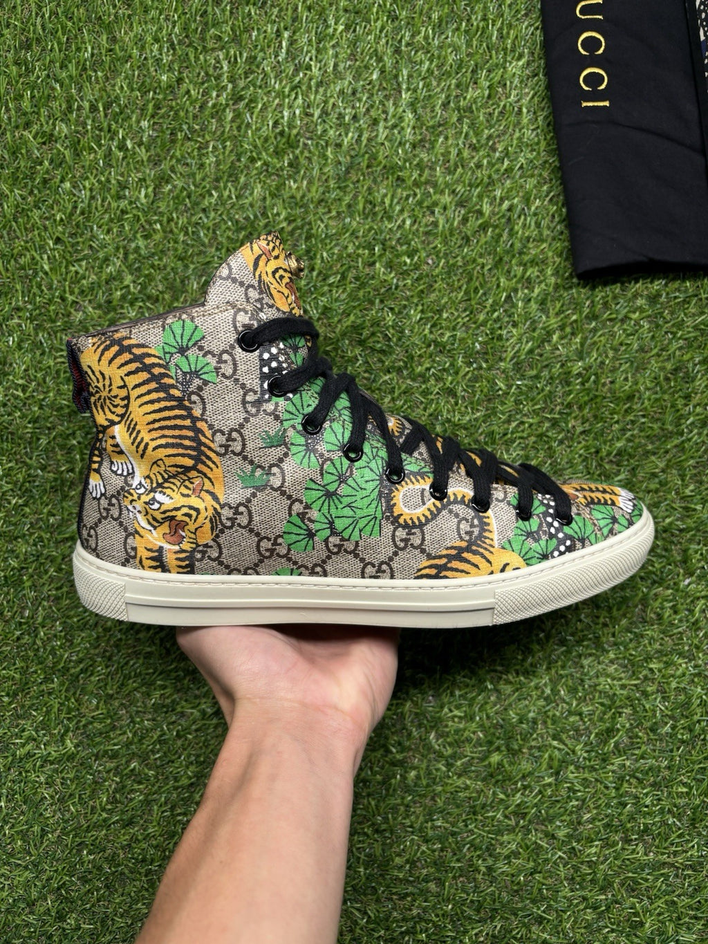 Size 8.5 G (9US) - Gucci GG Supreme High ‘ Bengal ‘ | GREAT COND!