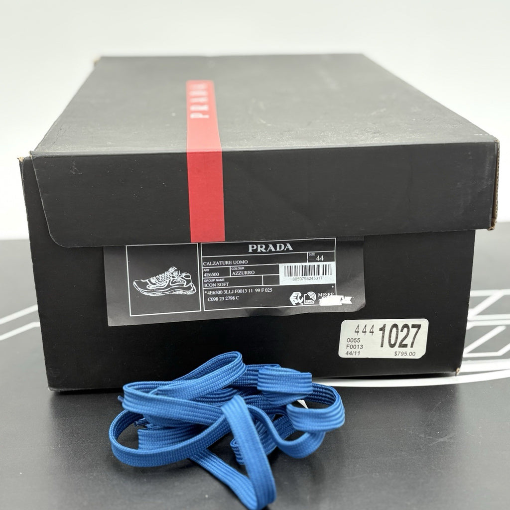 Size 44 (11 US) - Prada America's Cup Soft Rubber ' Blue ' | GREAT CONDITION!