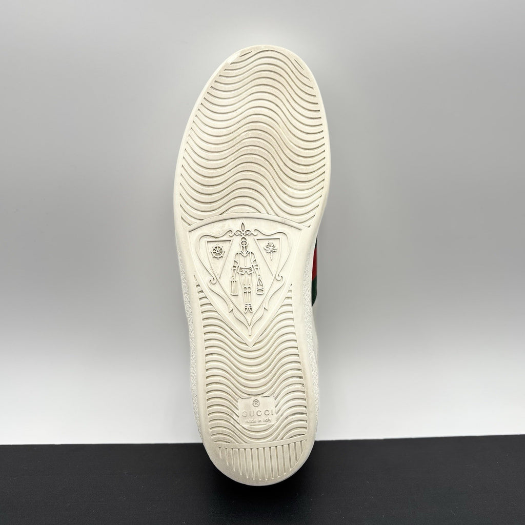 Size 9 G ( 10 US) - Gucci Ace Web  ' White, Red, Green ' | GOOD CONDITION!