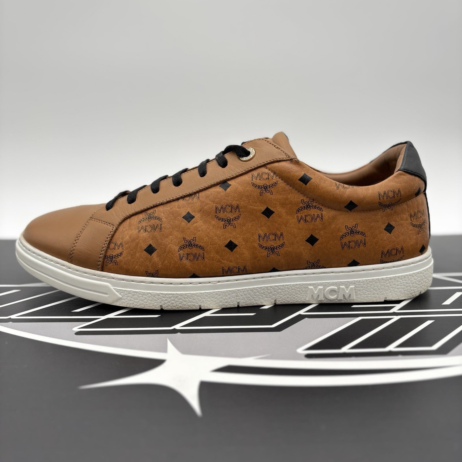 Size 45 (12 US) - MCM Terrain monogram-print sneakers | GOOD CONDITION!