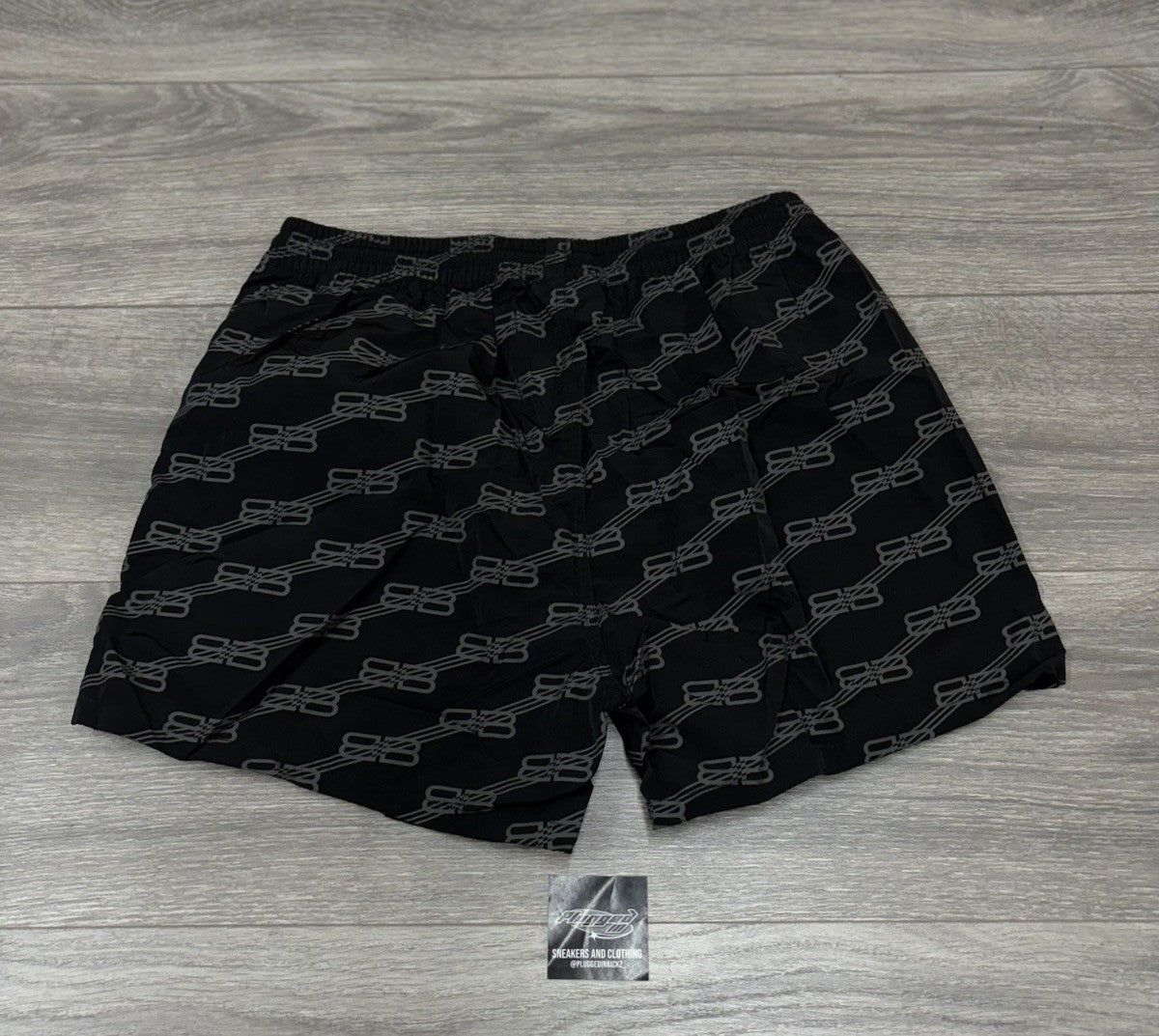 Size XS - Balenciaga BB Monogram Swim Shorts ' Black ' | NEW!