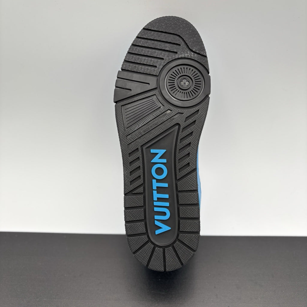Size 6.5LV (7.5-8US) Louis Vuitton Virgil Abloh Trainer 'Blue Black' |1-3x Worn!