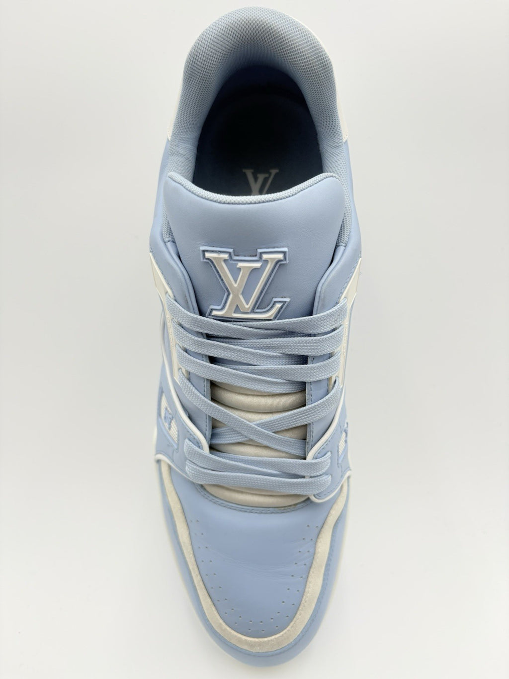 Size 9.5 LV (US 10.5-11) - Louis Vuitton Trainer ' Light Blue ' | GREAT COND!