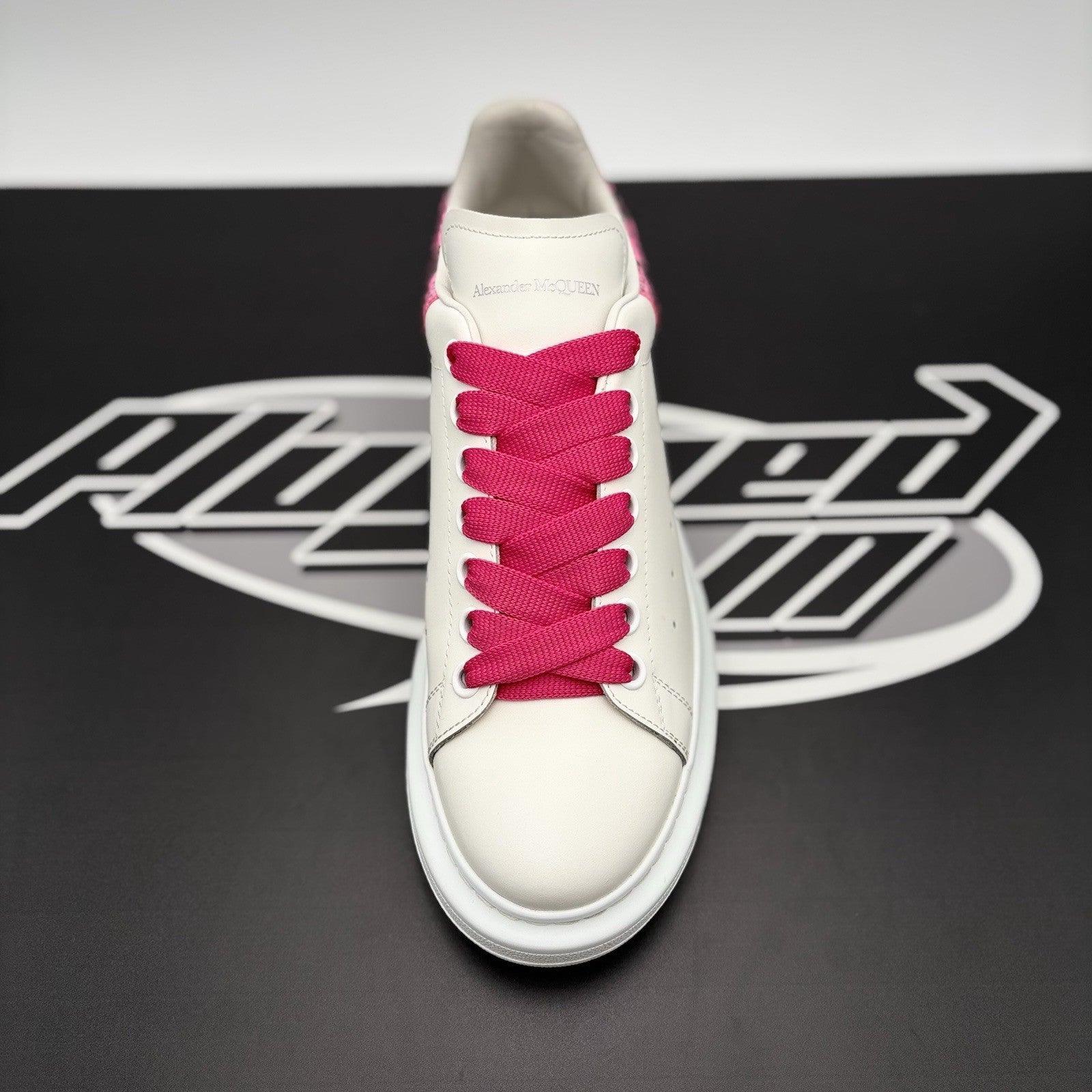 Size 41 (8 US) Alexander McQueen ' White, Pink Snake Print ' | GREAT CONDITION!