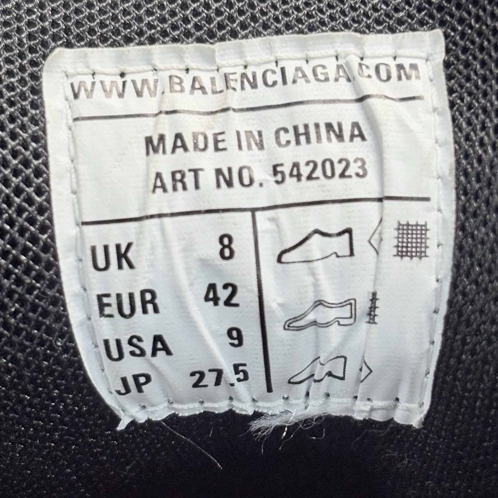 Size 42 (9 US) - Balenciaga Track Sneaker ' White Black ' | SUPER CLEAN!
