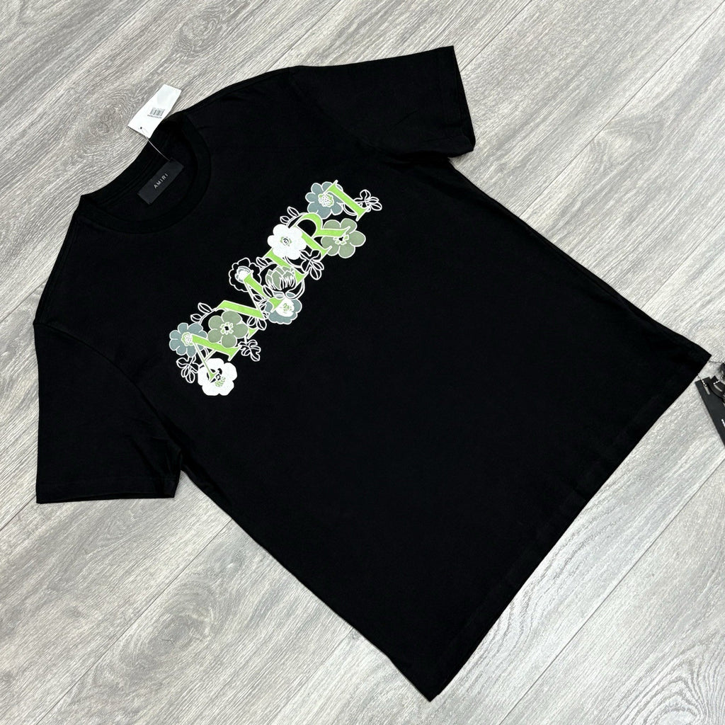 Size S - Amiri Flower logo T-Shirt ' Black ' | BRAND NEW!