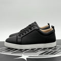 Size 45 (12 US) Christian Louboutin Low Leather Sneaker ' Black ' | SUPER CLEAN!