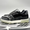 Size 8 LV (9-9.5 US) - Louis Vuitton Trainer ' Black Monogram ' | GOOD CONDITION