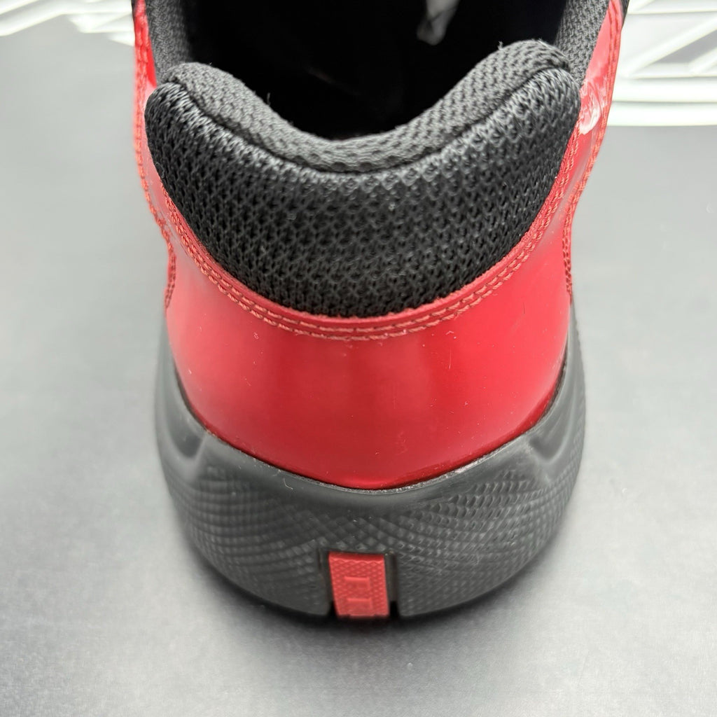 Size 10 UK (11 US) - Prada Americas Cup ' Anthracite Red ' | EXCELLENT CONDITION