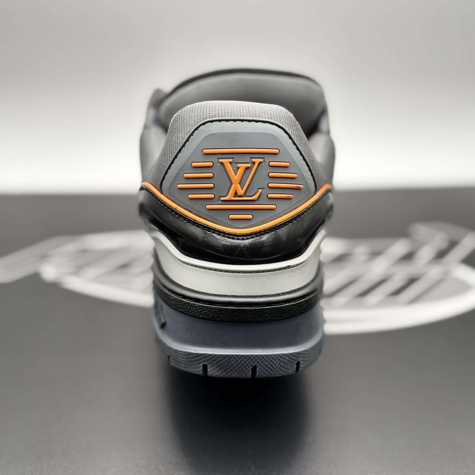 Size 10 LV (11-11.5 US) - Louis Vuitton Maxi ' Black, Orange ' | SUPER CLEAN!