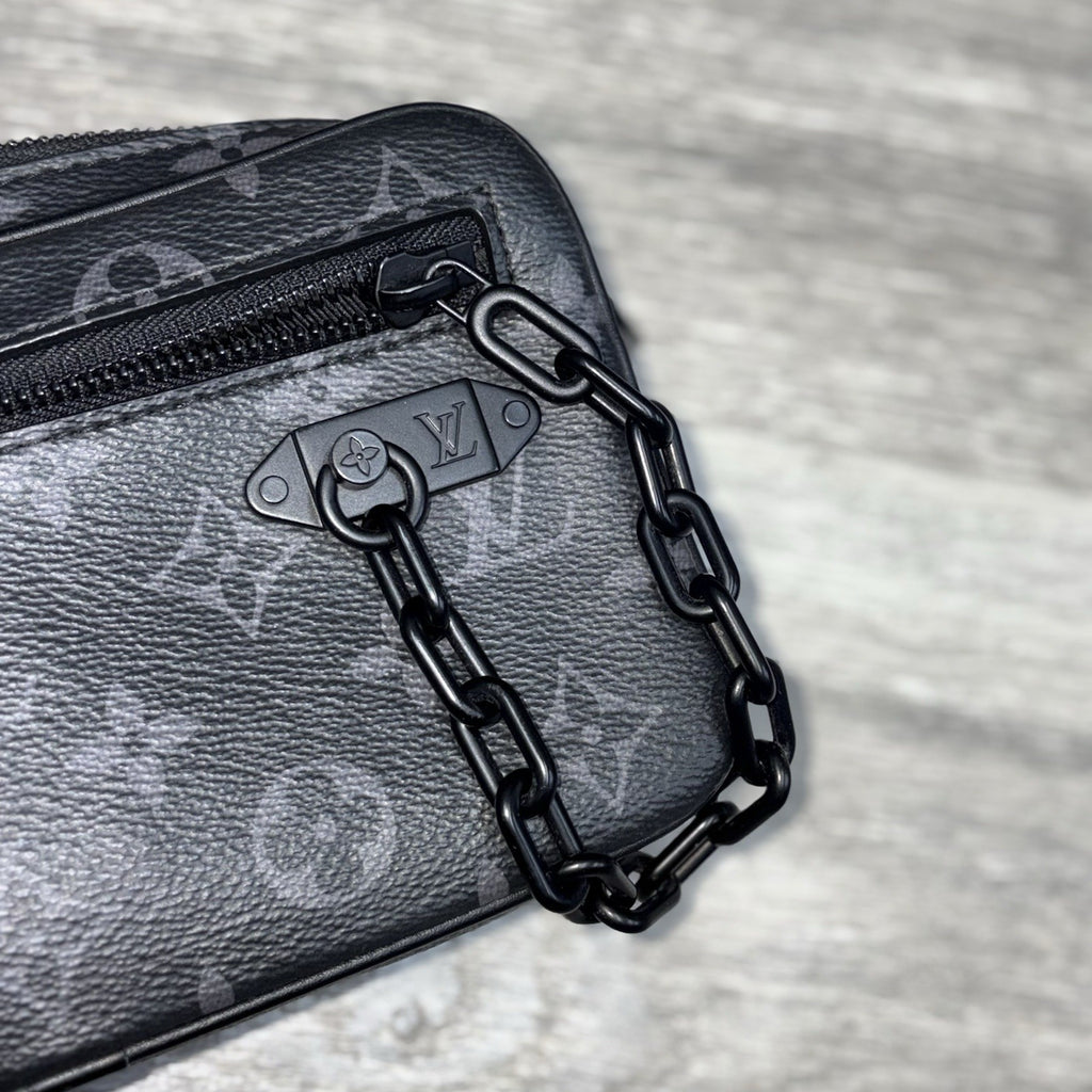 Louis Vuitton Pochette Volga Monogram Eclipse ' Black ' | SUPER CLEAN!