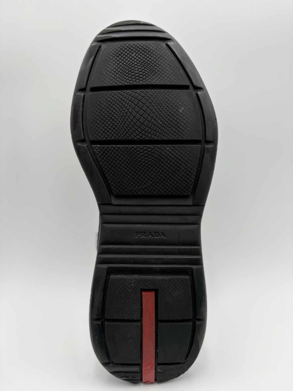Size 7 UK (8 US) - Prada Americas Cup ' Black Leather ' | GOOD CONDITION!