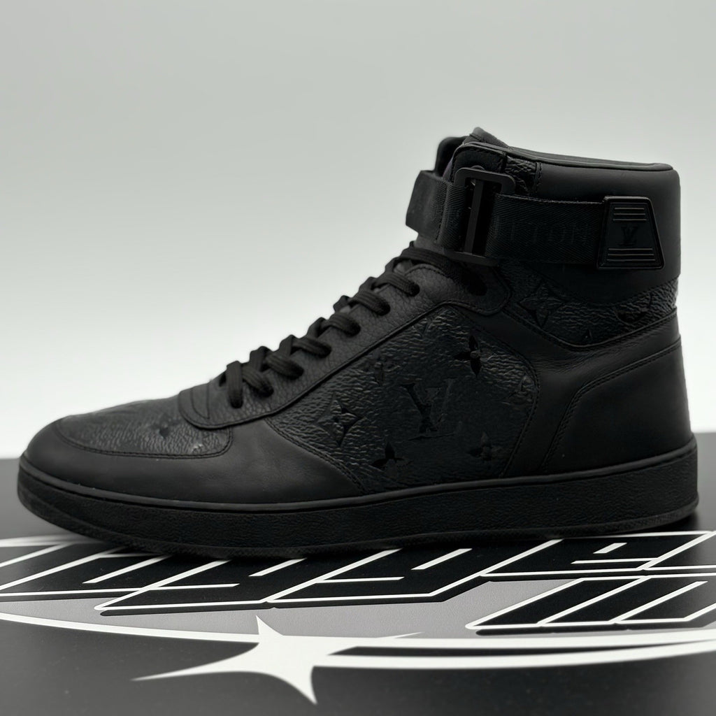 Size 7.5 LV (8.5-9 US) - Louis Vuitton Rivoli High Top ' Black ' | SUPER CLEAN!