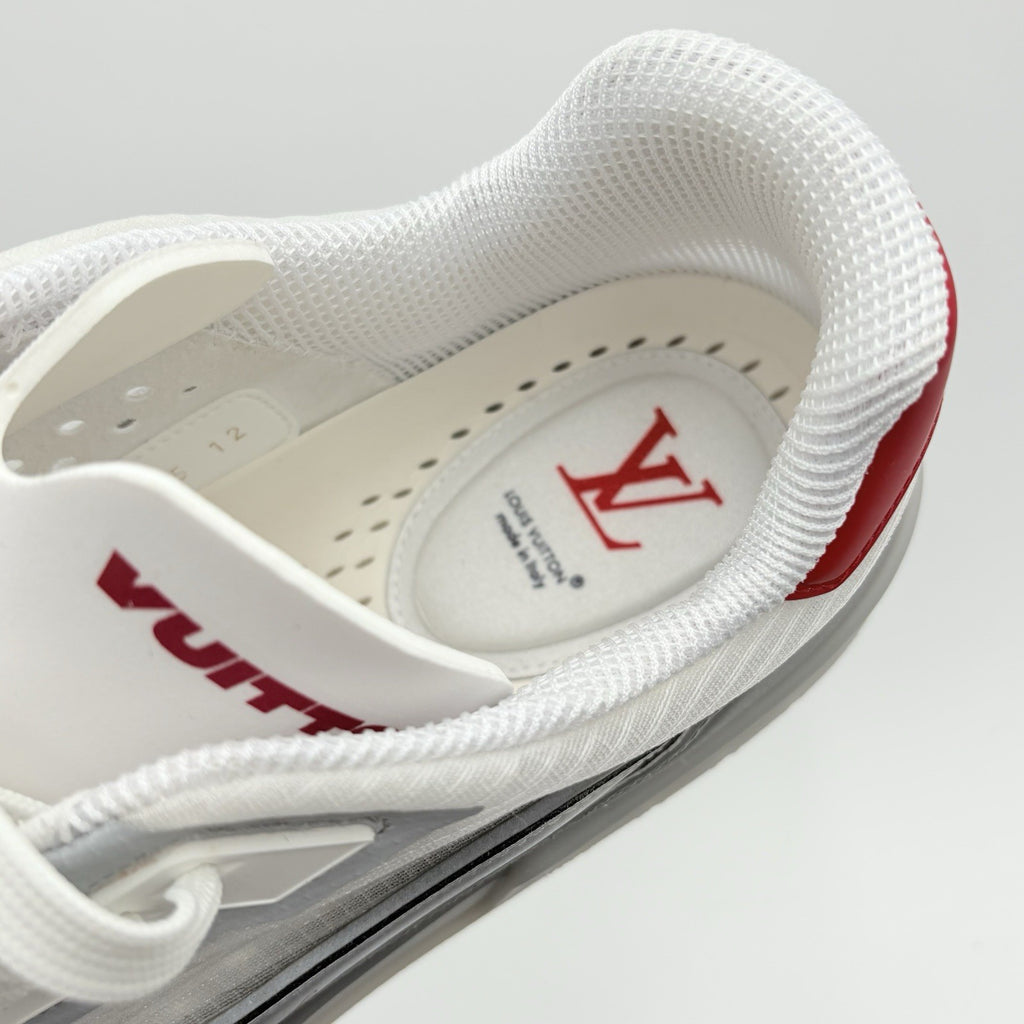 Size 12 LV (13-13.5 US) Louis Vuitton Reflective Trainer ' Red ' | EXCELLENT!