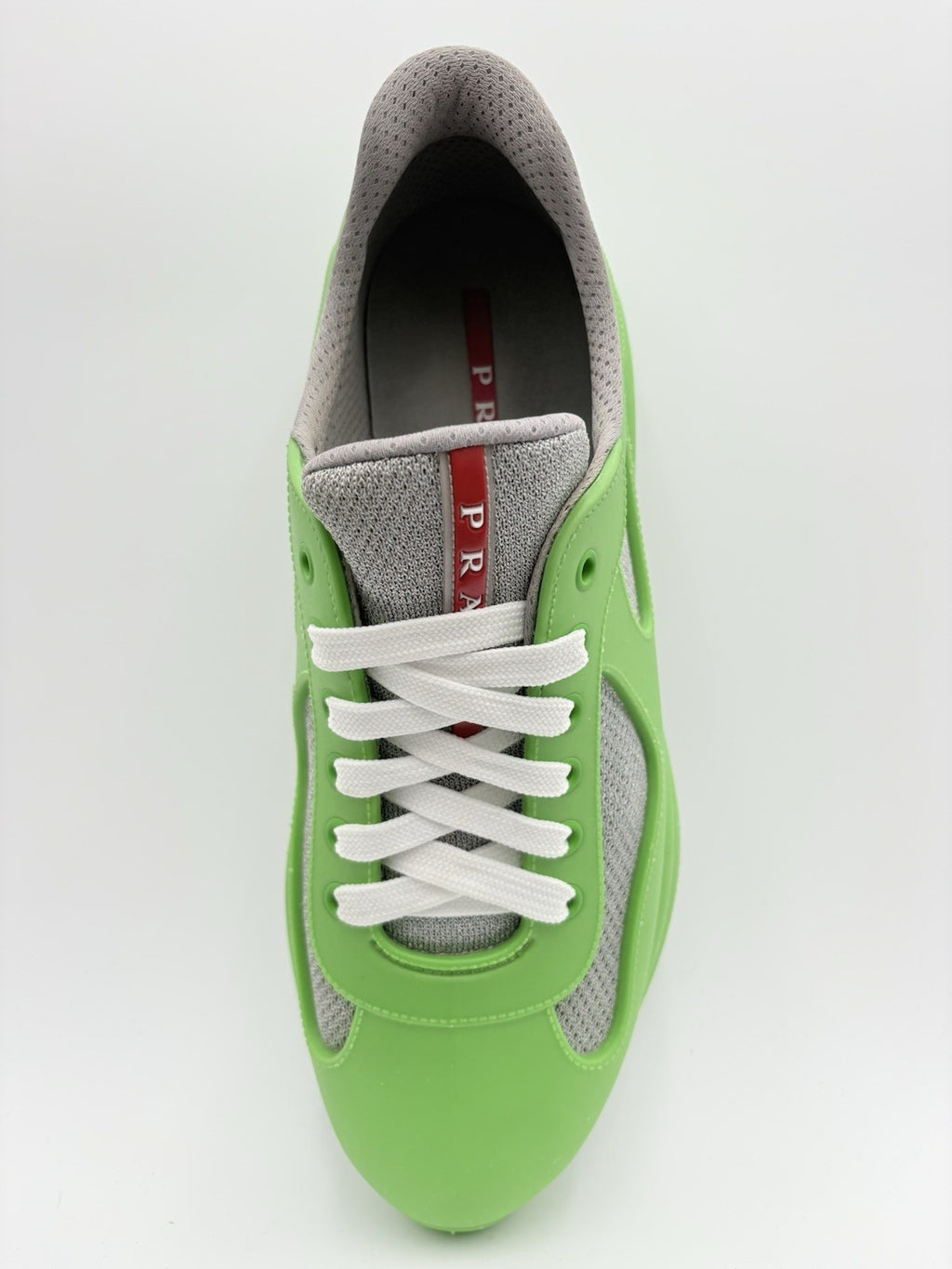Size 42 (9 US) Prada America's Cup Soft Rubber ' Apple Green ' | CLEAN!