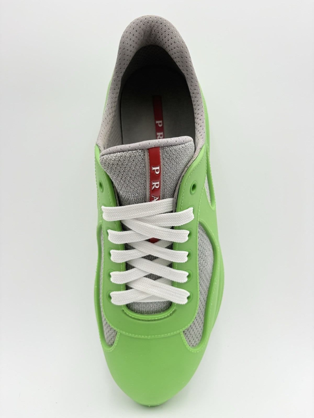 Size 42 (9 US) Prada America's Cup Soft Rubber ' Apple Green ' | CLEAN!