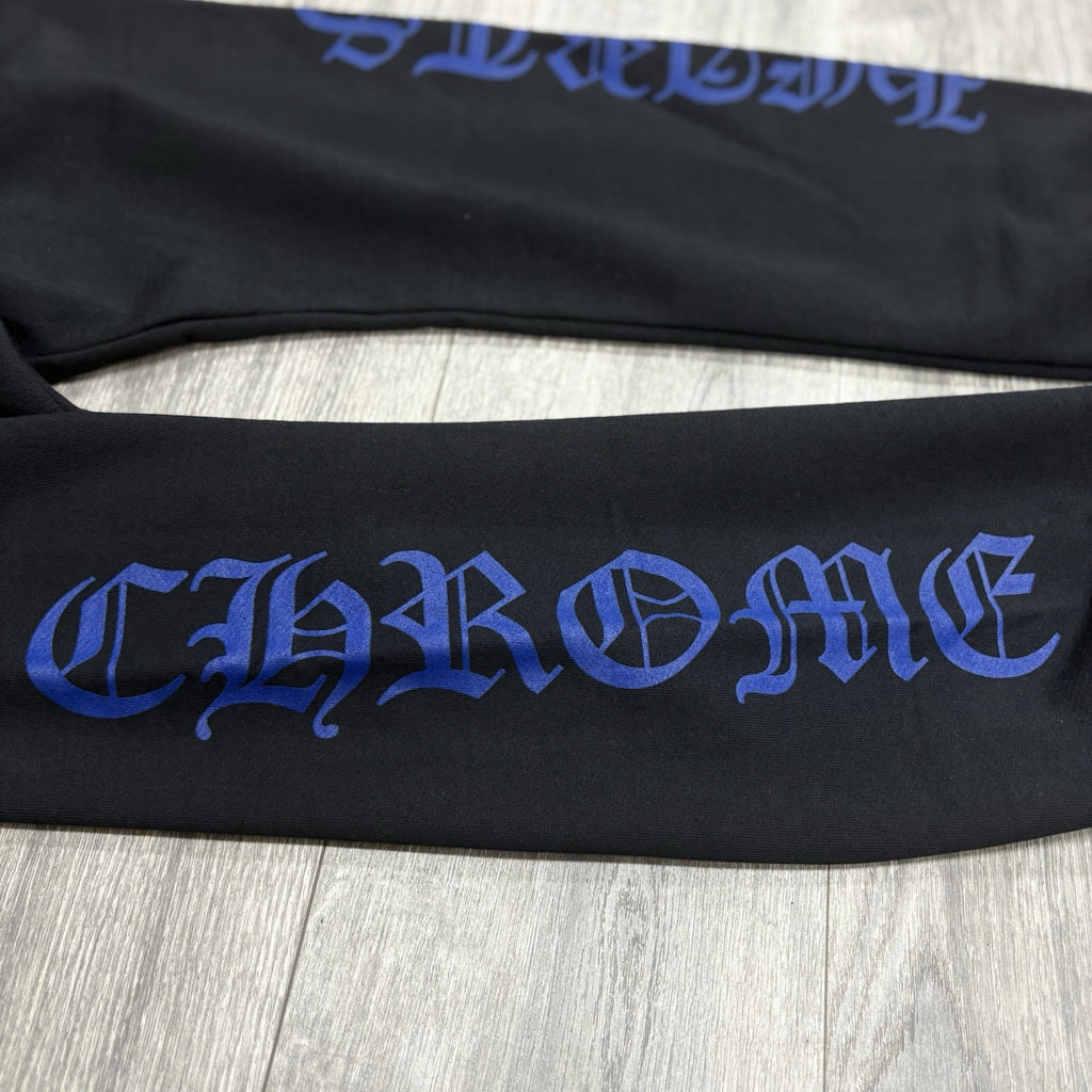 Size XXL - Chrome Hearts Horseshoe Logo Sweatpants ' Blue Black ' | NEW!