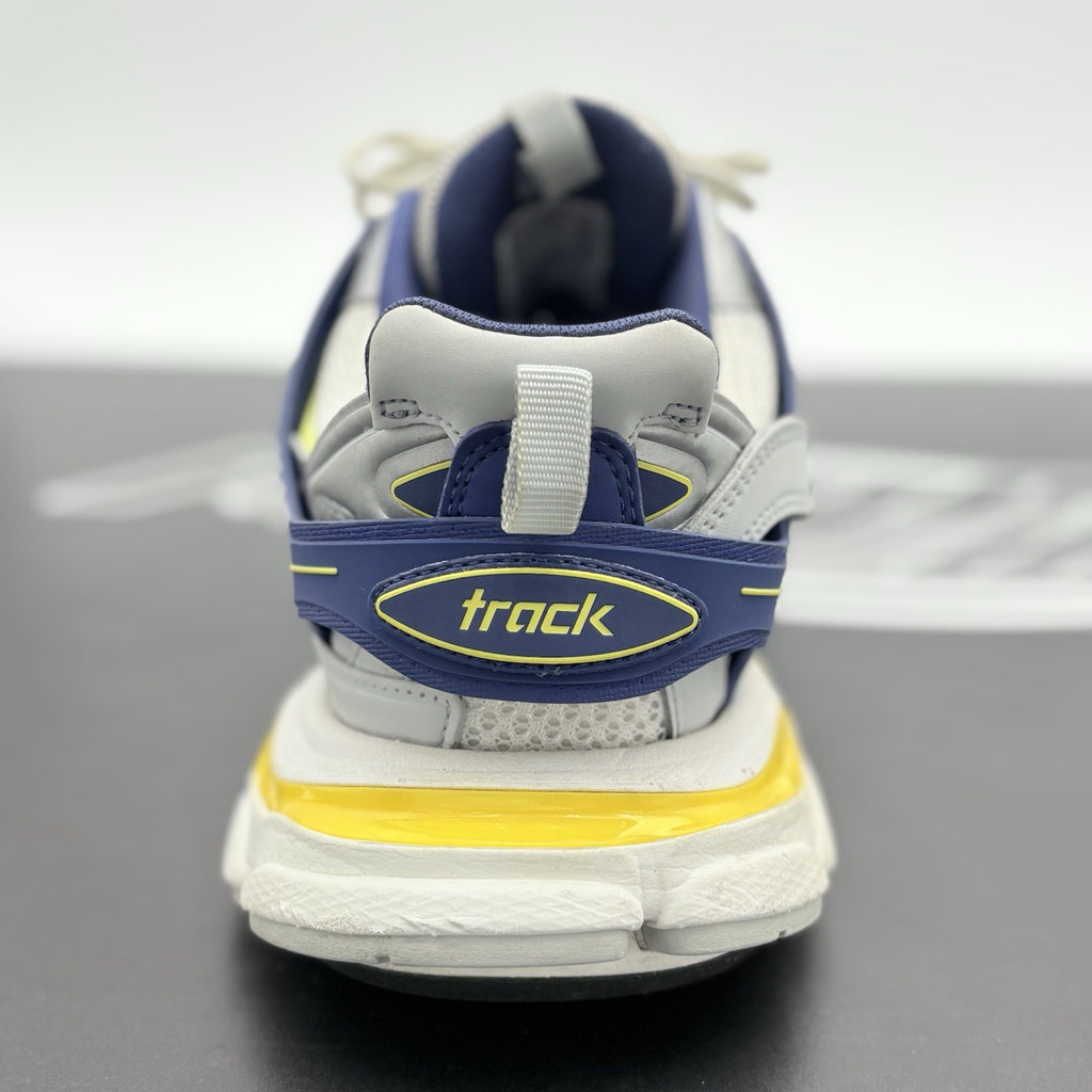 Size 42 (9 US) - Balenciaga Track ' Grey Navy Yellow ' | SUPER CLEAN!