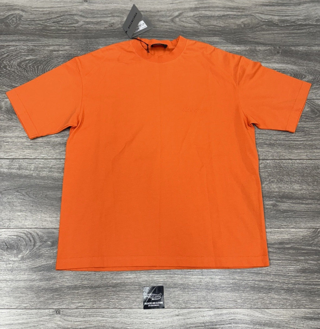Size XXS - Balenciaga Casual T-Shirt ' Fluorescent Orange ' | NEW!