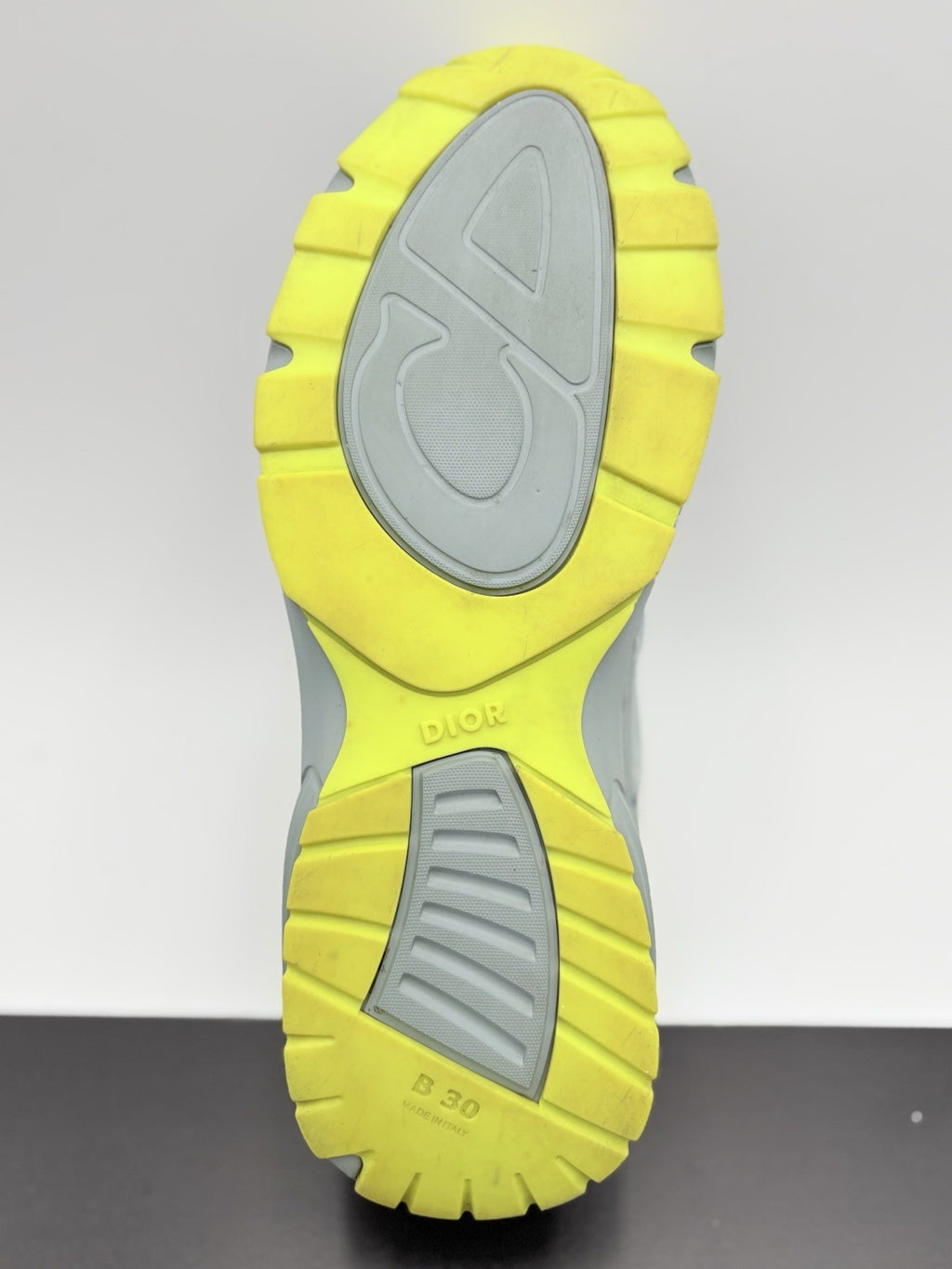 Size 44 (11 US) - Dior B30 Reflective CD30 ' Blue Neon Yellow ' | SUPER CLEAN!