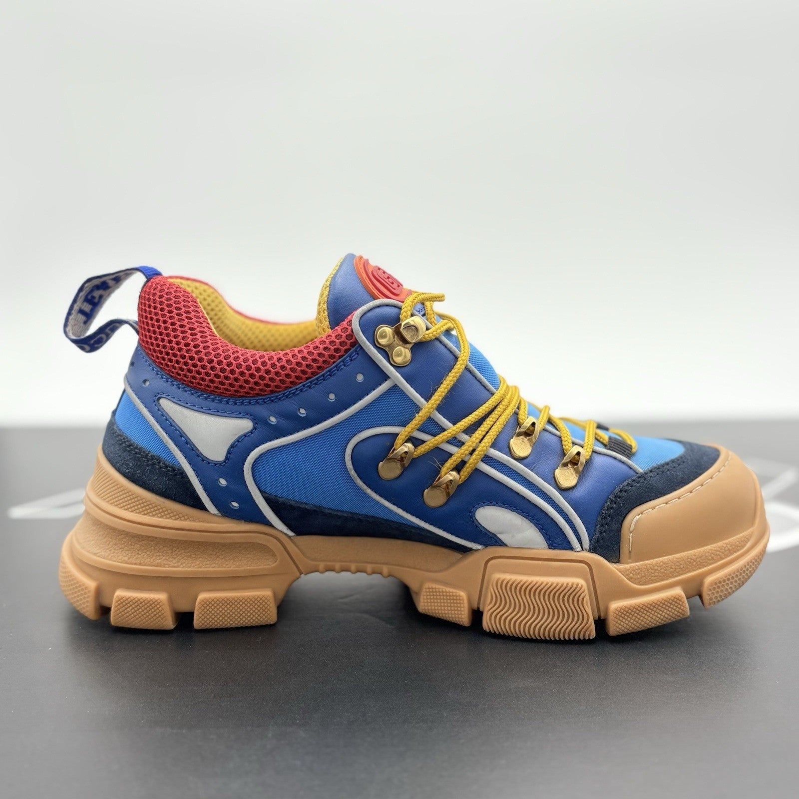 Size 7 G (7.5 US) - Gucci Flashtrek ' Blue Gum ' | GREAT CONDITION!