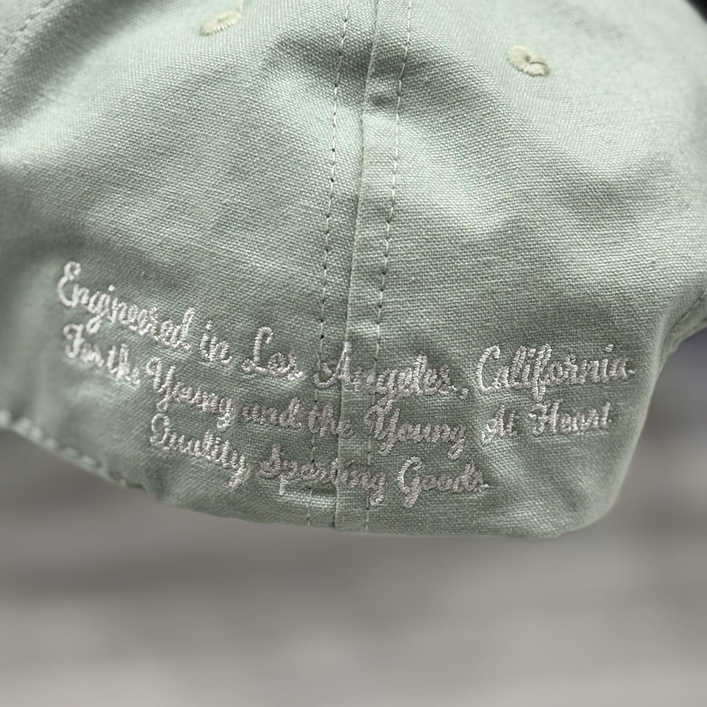 Amiri Chenille MA Patch Canvas Hat ' Frosty Green ' | SUPER CLEAN!