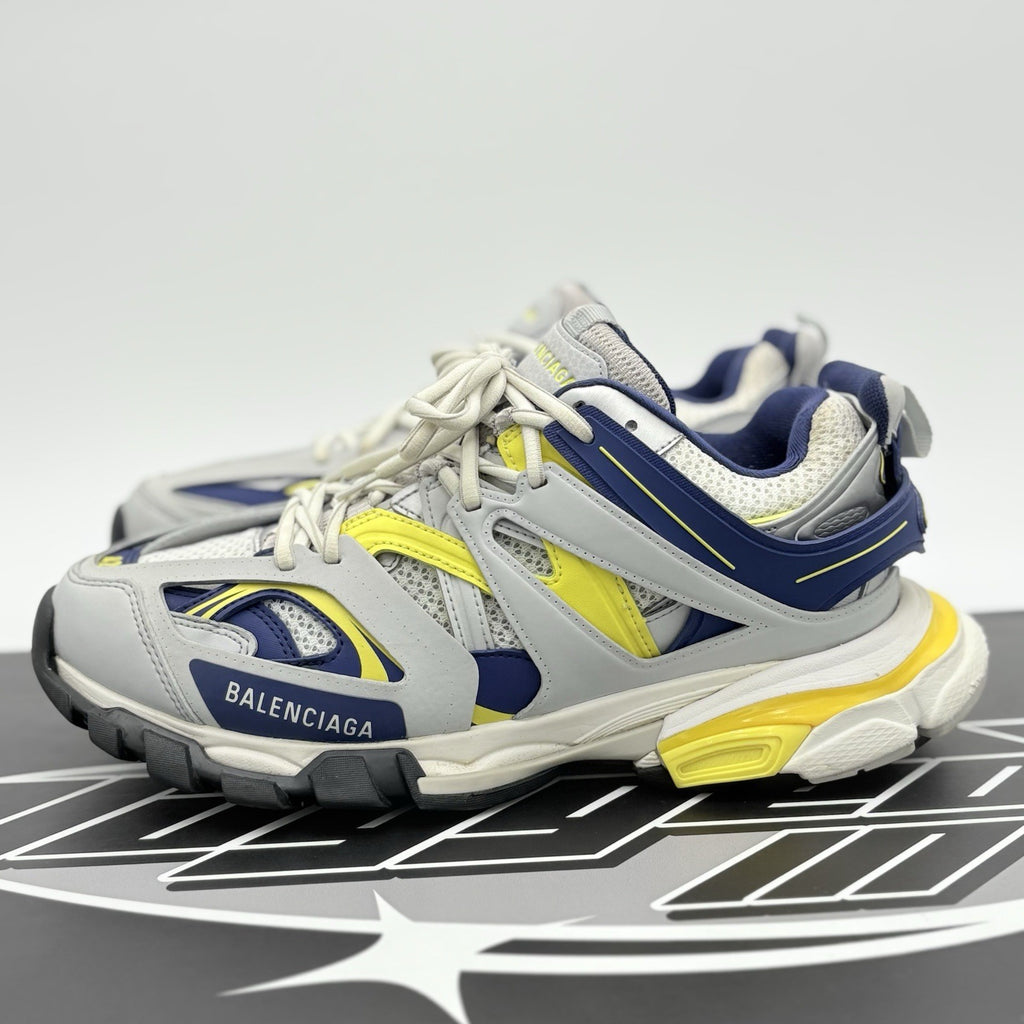 Size 42 (9 US) - Balenciaga Track ' Grey Navy Yellow ' | SUPER CLEAN!